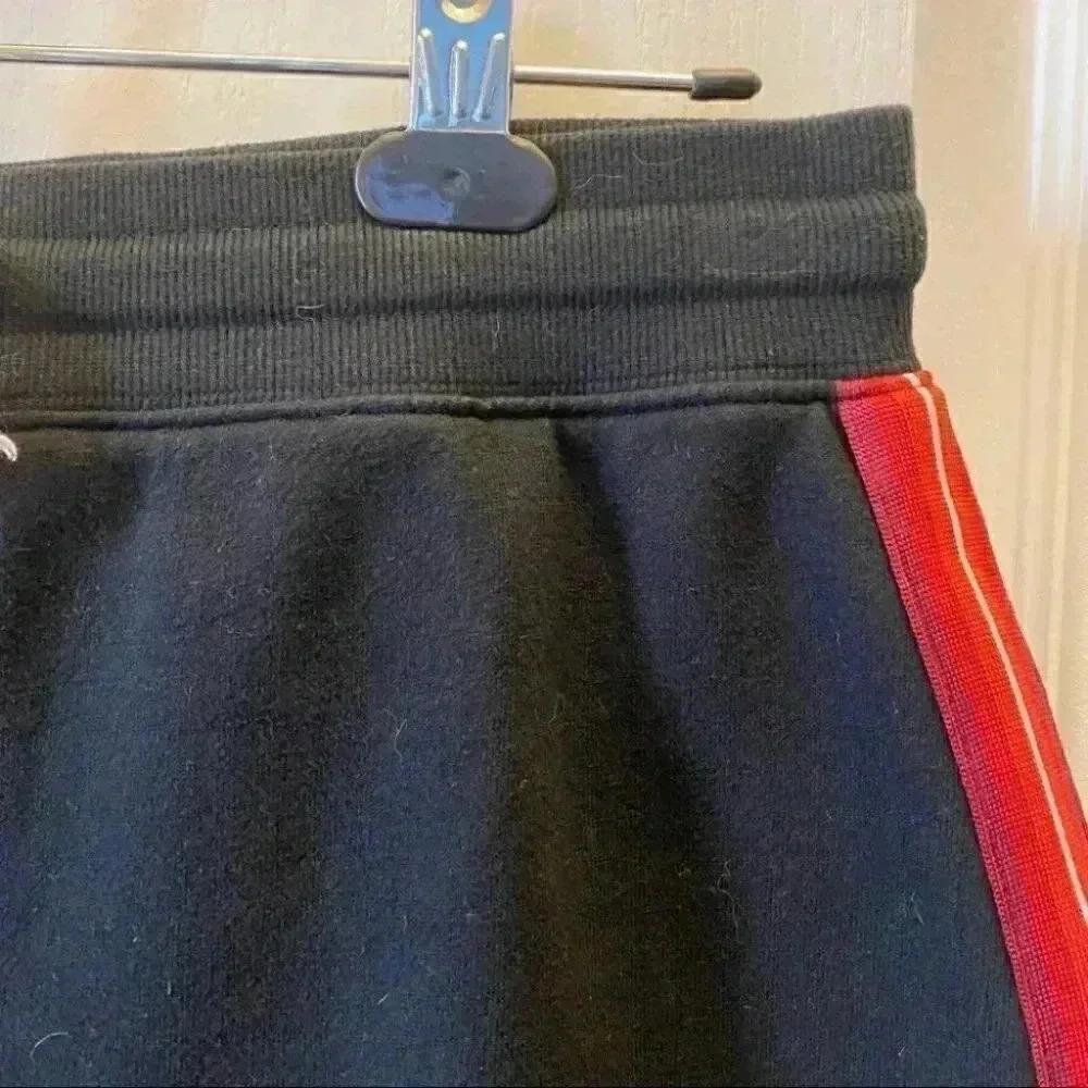 HBC Mini Skirt Fleece Team Canada Olympic Apparel Black Red Side Stripes Medium - Picture 8 of 14